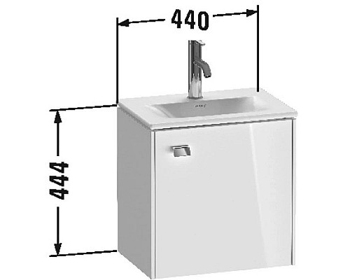 Заказать Тумба дуб 44 см Duravit Brioso BR4208R1030 в магазине сантехники Santeh-Crystal.ru