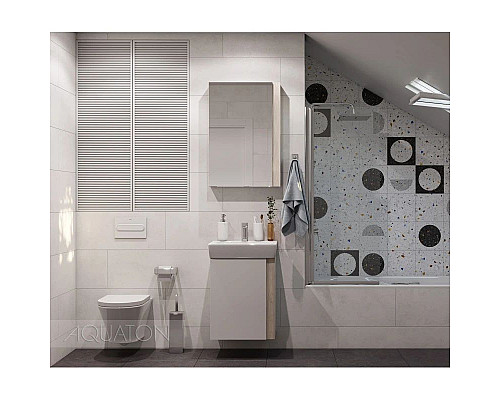 Заказать Тумба дуб верона/белый глянец 47,2 см Акватон Кантри 1A257801AHB20 в магазине сантехники Santeh-Crystal.ru