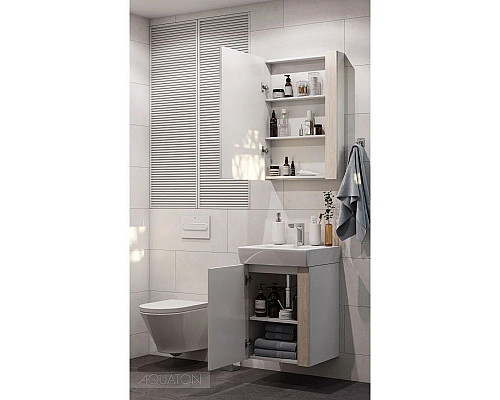 Заказать Тумба дуб верона/белый глянец 47,2 см Акватон Кантри 1A257801AHB20 в магазине сантехники Santeh-Crystal.ru