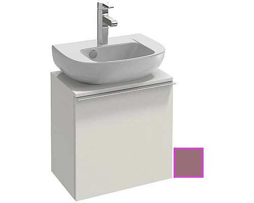 Приобрести Тумба нежно-розовый матовый 45,2 см шарниры справа Jacob Delafon Odeon Up EB999D-M71 в магазине сантехники Santeh-Crystal.ru