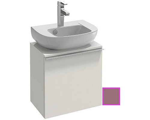 Заказать Тумба нежно-розовый матовый 45,2 см шарниры слева Jacob Delafon Odeon Up EB999G-M71 в магазине сантехники Santeh-Crystal.ru