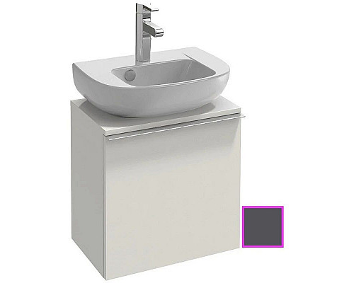 Купить Тумба серый антрацит 45,2 см шарниры справа Jacob Delafon Odeon Up EB999D-N14 в магазине сантехники Santeh-Crystal.ru