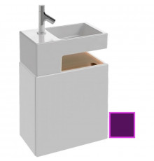 Тумба сливовый глянец 49,5 см шариниры слева Jacob Delafon Terrace EB1178-F26