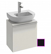 Тумба черный глянец 45,2 см шарниры слева Jacob Delafon Odeon Up EB999G-274