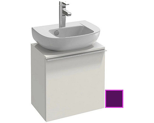 Приобрести Тумба сливовый глянец 45,2 см шарниры слева Jacob Delafon Odeon Up EB999G-F26 в магазине сантехники Santeh-Crystal.ru