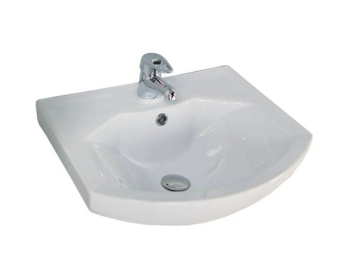 Купить Тумба с раковиной белый глянец/дуб сомерсет 50,5 см Акватон Бекка 1A2108K1BAC20 в магазине сантехники Santeh-Crystal.ru