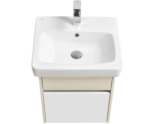 Заказать Тумба с раковиной белый глянец/ясень фабрик 50 см Акватон Верди 1A1959K1VDAV0 в магазине сантехники Santeh-Crystal.ru