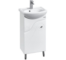 Тумба с раковиной белый глянец 45 см Акватон Колибри 1A0652K1KO01L