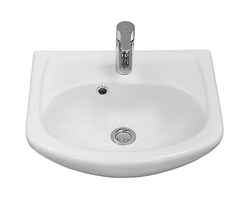 Заказать Тумба с раковиной белый глянец 45 см Акватон Колибри 1A0652K1KO01L в магазине сантехники Santeh-Crystal.ru