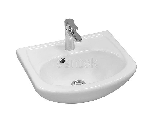 Заказать Тумба с раковиной белый глянец 45 см Акватон Колибри 1A0652K1KO01L в магазине сантехники Santeh-Crystal.ru