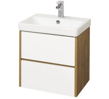 Тумба белый глянец/дуб рустикальный 53,2 см Акватон Сканди 1A251701SDZ90