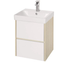 Тумба белый глянец/дуб верона 43,2 см Акватон Сканди 1A251601SDB20