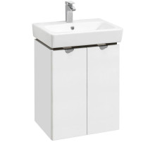 Тумба белый глянец/серый кашемир 51,2 см Акватон Скай 1A238101SY010