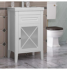 Тумба с раковиной белый матовый 50 см R Opadiris Палермо