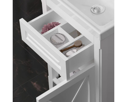 Купить Тумба с раковиной белый матовый 50 см R Opadiris Палермо в магазине сантехники Santeh-Crystal.ru