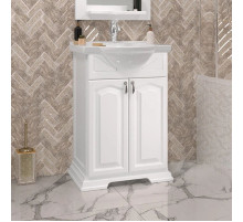 Тумба с раковиной белый матовый 55,5 см Opadiris Риспекто