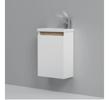 Тумба с раковиной белый глянец 45 см Am.Pm X-Joy M85AFHX0451WG + M85AWCC0452WG