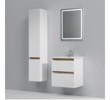 Комплект мебели белый глянец 55 см Am.Pm X-Joy M85AFHX0552WG + M85AWCC0552WG + M91AMOX0551WG