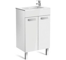 Тумба с раковиной белый глянец 50,5 см Roca Debba ZRU9302710 + 32799J00Y