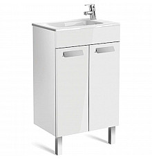 Тумба с раковиной белый глянец 50,5 см Roca Debba ZRU9302710 + 32799J00Y