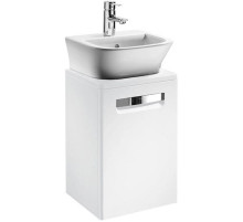 Тумба с раковиной белый матовый 45 см Roca The Gap ZRU9302735 + 327477000
