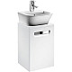 Заказать Тумба с раковиной белый матовый 45 см Roca The Gap ZRU9302735 + 327477000 в магазине сантехники Santeh-Crystal.ru