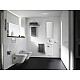 Заказать Тумба с раковиной белый матовый 45 см Roca The Gap ZRU9302735 + 327477000 в магазине сантехники Santeh-Crystal.ru