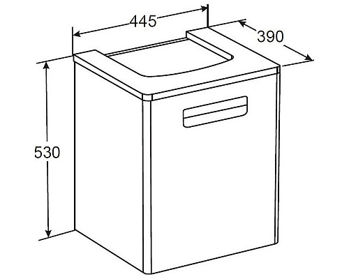 Santeh-Crystal.ru: Тумба с раковиной белый матовый 45 см Roca The Gap ZRU9302735 + 327477000 Заказать Тумба с раковиной белый матовый 45 см Roca The Gap ZRU9302735 + 327477000 в магазине сантехники Santeh-Crystal.ru