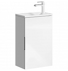 Тумба с раковиной белый глянец 41,5 см Aqwella 5 Stars Accent ACC0104W + Mal.04.04.D