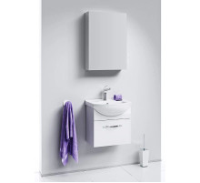 Комплект мебели белый глянец 50 см Aqwella Allegro Agr.01.05/1 + 4620008195766 + MC.04.05