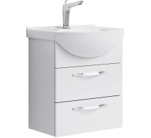 Тумба с раковиной белый глянец 50 см Aqwella Allegro Agr.01.05/2 + 4620008195766