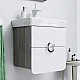 Приобрести Тумба с раковиной белый матовый/дуб седой 55 см Aqwella Alicante Alic.01.05/Gray + 30969 в магазине сантехники Santeh-Crystal.ru