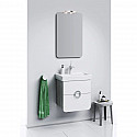 Комплект мебели белый матовый/дуб седой 55 см Aqwella Alicante Alic.01.05/Gray + 30969 + Alic.02.05 Комплект мебели белый матовый/дуб седой 55 см Aqwella Alicante Alic.01.05/Gray + 30969 + Alic.02.05