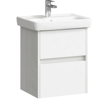 Тумба с раковиной дуб канадский/белый глянец 50 см Aqwella City CI0105DK + 195032