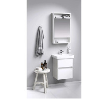 Комплект мебели дуб канадский/белый глянец 50 см Aqwella City CI0105DK + 195032 + SIT0405DK