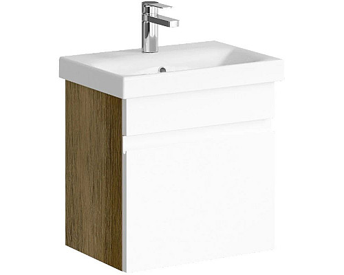 Santeh-Crystal.ru: Тумба с раковиной белый глянец/дуб балтийский 49,5 см Aqwella Smart SRT0105DB + UM-MOD50SL/1 Купить Тумба с раковиной белый глянец/дуб балтийский 49,5 см Aqwella Smart SRT0105DB + UM-MOD50SL/1 в магазине сантехники Santeh-Crystal.ru