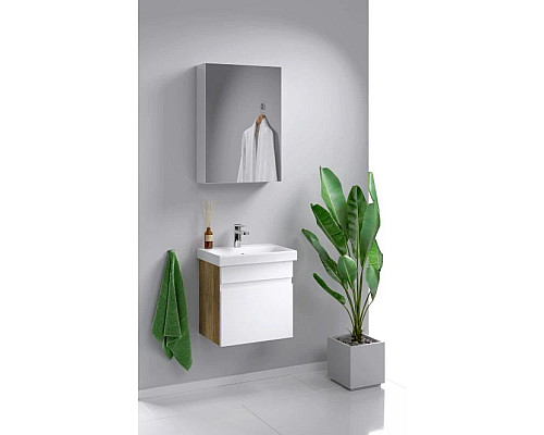 Santeh-Crystal.ru: Тумба с раковиной белый глянец/дуб балтийский 49,5 см Aqwella Smart SRT0105DB + UM-MOD50SL/1 Купить Тумба с раковиной белый глянец/дуб балтийский 49,5 см Aqwella Smart SRT0105DB + UM-MOD50SL/1 в магазине сантехники Santeh-Crystal.ru