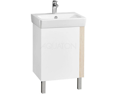 Купить Комплект мебели дуб верона/белый глянец 55 см Акватон Кантри 1A257601AHB20 + 1WH302185 + 1A257702AHB20 в магазине сантехники Santeh-Crystal.ru