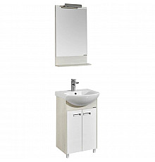 Комплект мебели белый глянец/дуб сомерсет 50,5 см Акватон Бекка 1A210801BAC20 + 1WH207781 + 1A214202BAC20