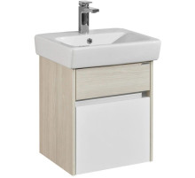 Тумба с раковиной белый глянец/ясень фабрик 50 см Акватон Верди 1A1959K1VDAV0