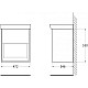 Заказать Тумба Pino Bianco 47,2 см BelBagno Neon NEON-500-1C-SO-PB в магазине сантехники Santeh-Crystal.ru
