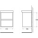 Купить Тумба Pino Bianco 47,2 см BelBagno Neon NEON-500-2C-SO-PB в магазине сантехники Santeh-Crystal.ru