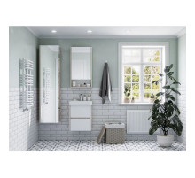 Комплект мебели белый глянец/дуб верона 45 см Акватон Сканди 1A251601SDB20 + 1WH501630 + 1A252002SDB20