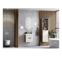 Комплект мебели бежевый/дуб веллингтон 55 см Акватон Оливия 1A254201OLVG0 + 1WH501620 + 1A256502A1010