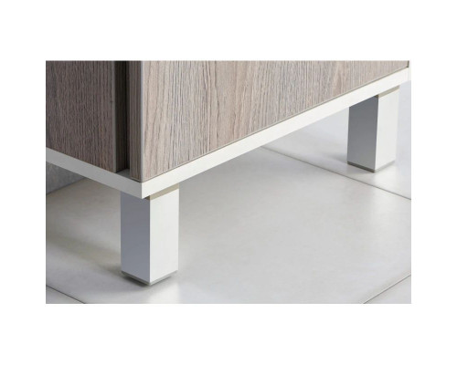 Заказать Комплект мебели белый глянец/дуб навара 46 см Акватон Эмма 1A221601EAD80 + 1WH301972 + 1A221802EAD80 в магазине сантехники Santeh-Crystal.ru