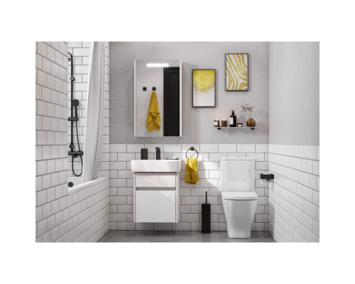 Приобрести Комплект мебели белый глянец/ясень фабрик 50 см Акватон Верди 1A195901VDAV0 + 1WH302184 + 1A195802VDAV0 в магазине сантехники Santeh-Crystal.ru