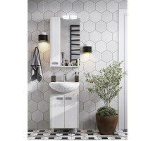 Комплект мебели белый глянец/дуб сомерсет 50,5 см Акватон Бекка 1A210801BAC20 + 1WH207781 + 1A214502BAC20