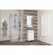 Комплект мебели белый глянец/ясень фабрик 50,5 см Акватон Рико 1A212401RIB90 + 1WH207781 + 1A212302RIB90