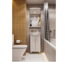 Комплект мебели белый глянец 45 см Акватон Мира 1A104401MR010 + 1.WH11.2.449 + 1A019802MR010