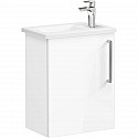 Тумба с раковиной белый глянец 45 см L VitrA Root 66342 Тумба с раковиной белый глянец 45 см L VitrA Root 66342